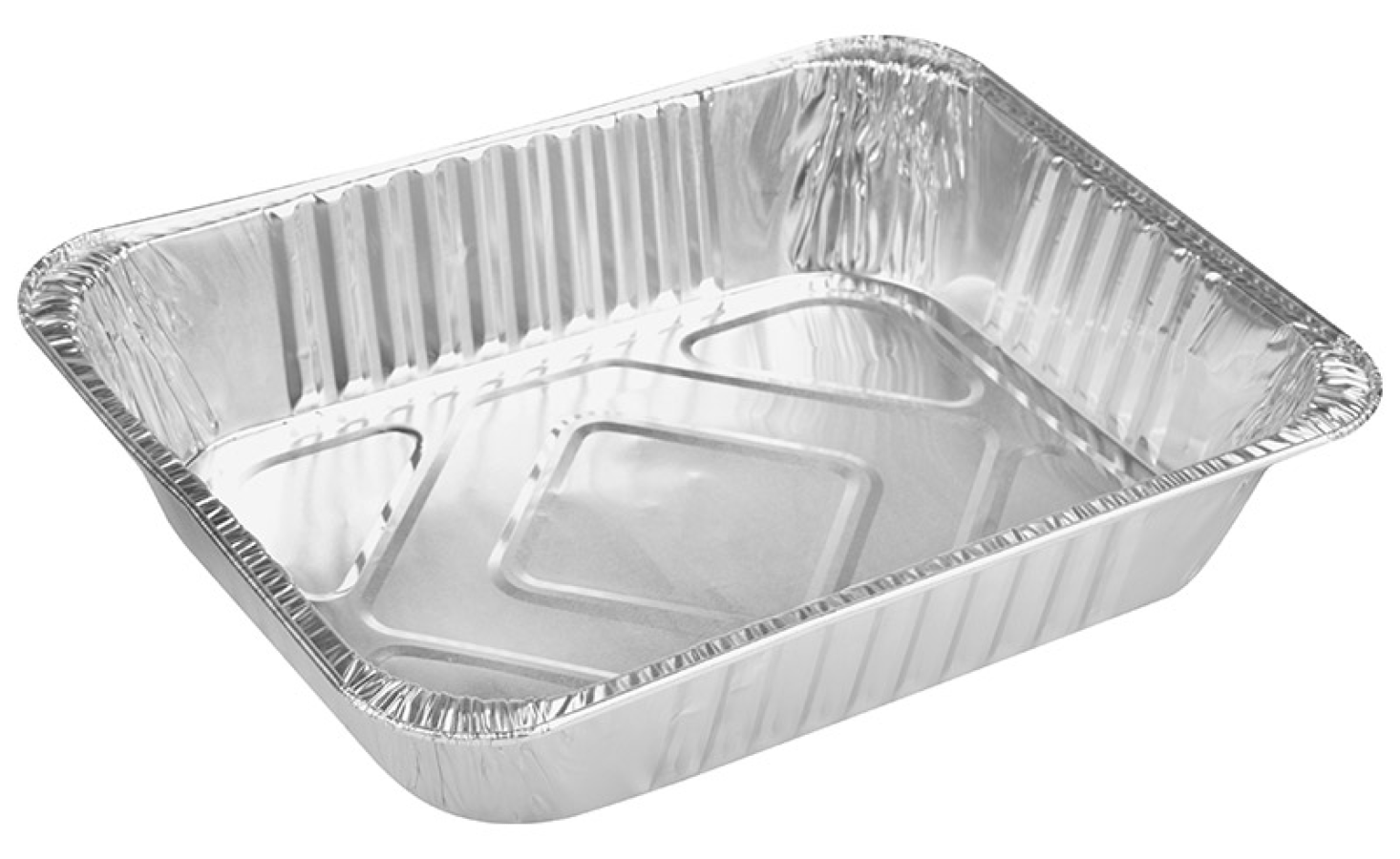 Форма для выпечки и запекания Mallony / Маллони Lamina одноразовая, прямоугольная, из алюминиевой фольги, 32.5х26х6.5см / посуда для приготовления
