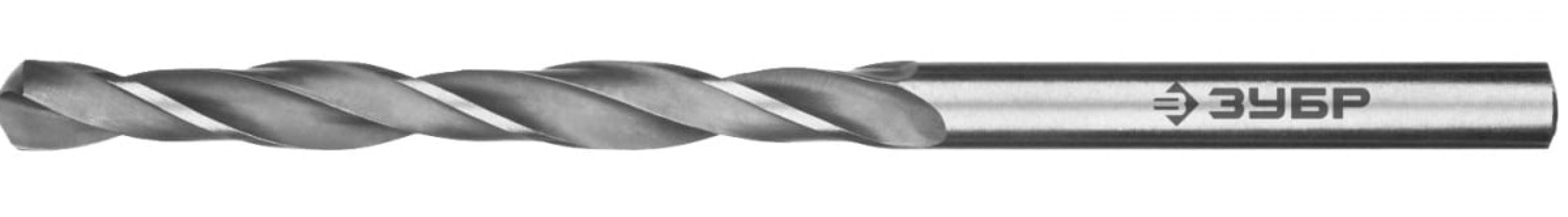 Сверло по металлу Зубр спиральное из быстрорежущей стали Р6М5, диаметр 3мм, длина 61мм / оснастка