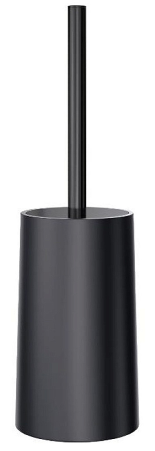 Ершик для унитаза Fora / Фора TOULON напольный, пластиковый, черный, размером 37×11.5х11.5см / товары для дома