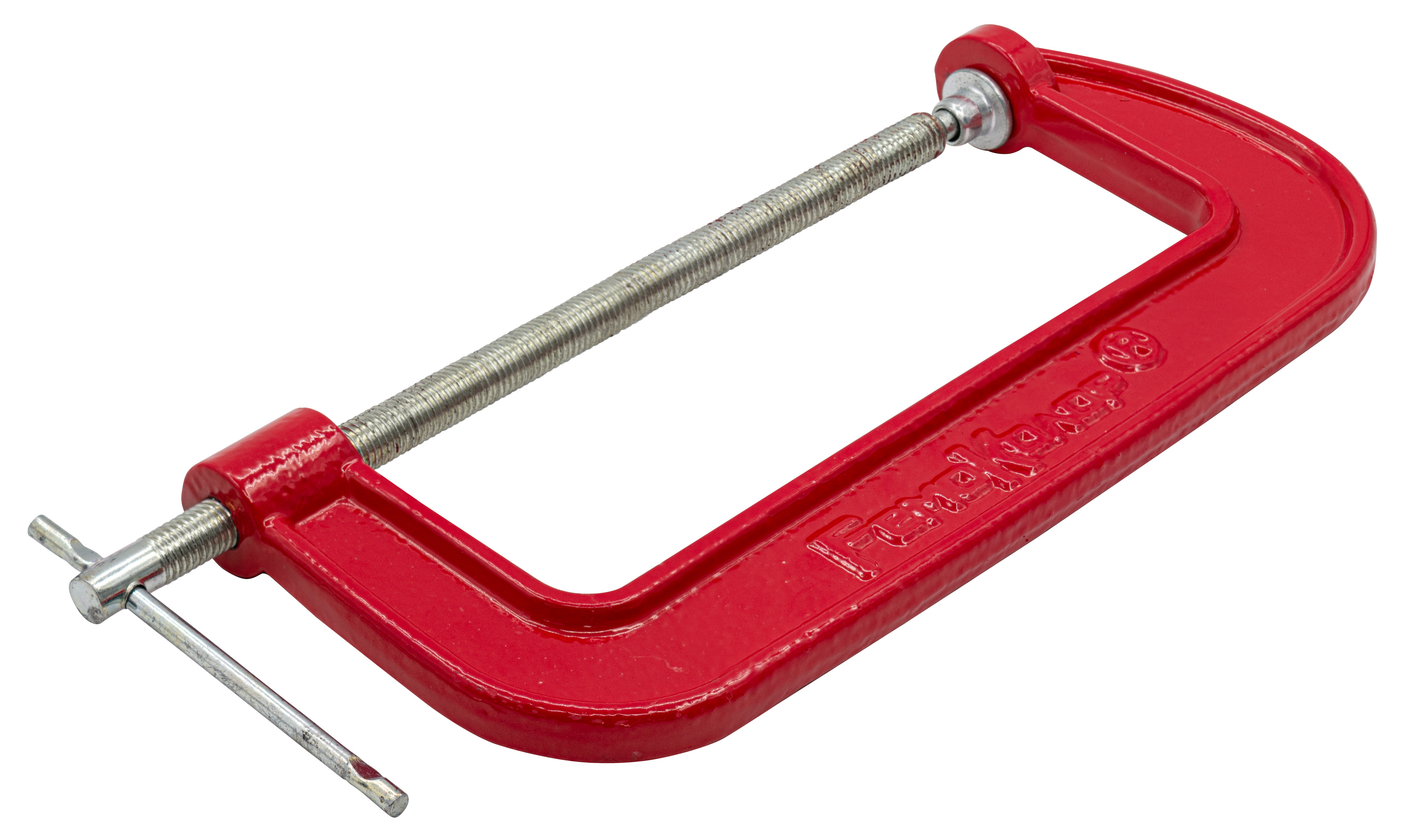 Струбцина РемоКолор G-образная, чугунная, красная, 75х198мм / инструменты