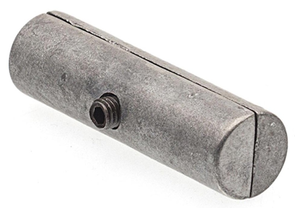 Соединитель для труб Element / Элемент для наращивания скрытый стальной, цвет хром, диаметр 25мм / фурнитура для мебели