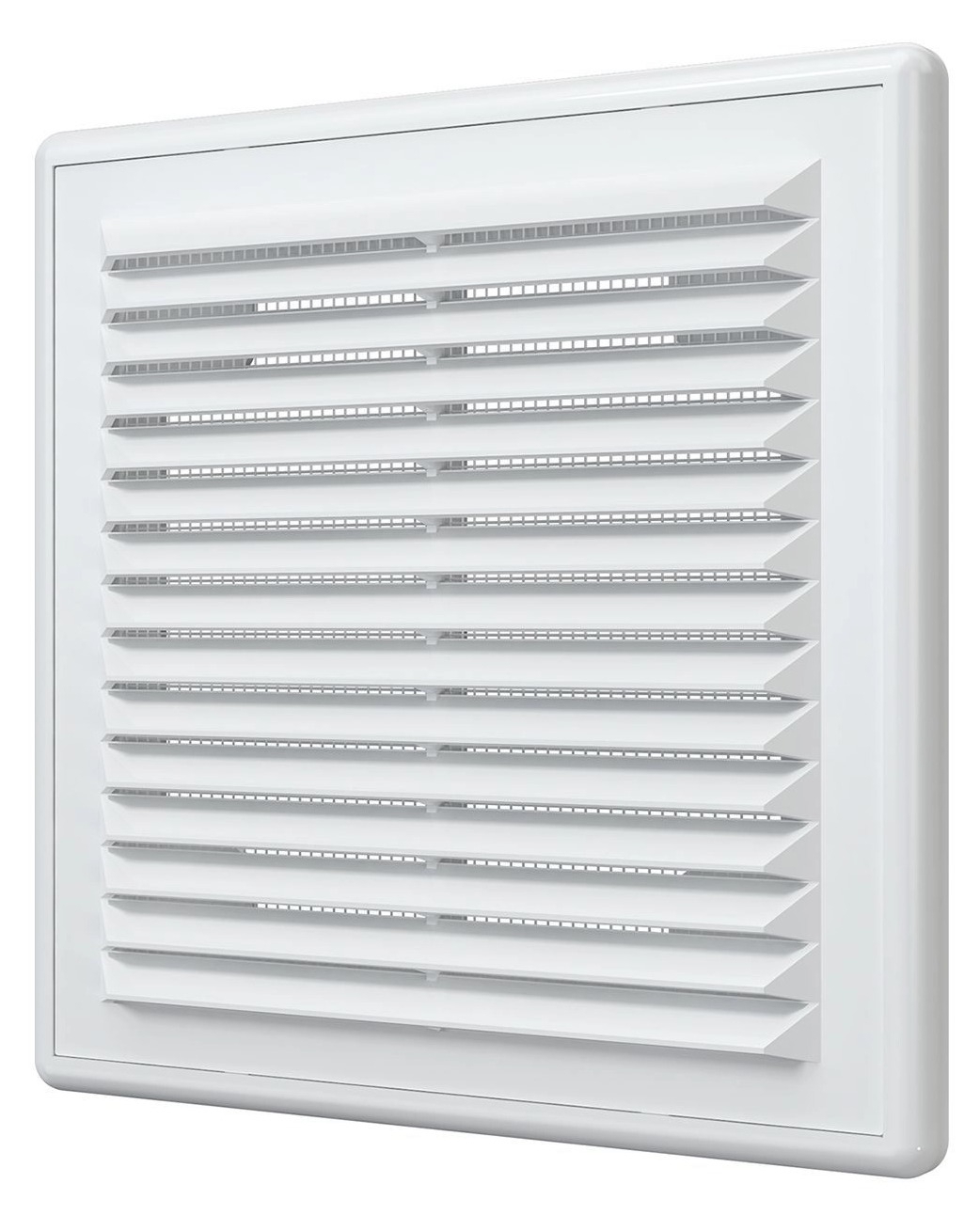 Решетка вентиляционная ЭРА 2525Р с разъемной сеткой, из пластика, белая, размер 250х250мм / строительство и ремонт