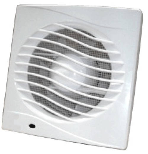Вентилятор вытяжной Event / Эвент ВОЛНА 150С настенный с электрокабелем, в корпусе из пластика, белый, воздуховод 150мм, 320м3/час, 45дБ, 22Вт / вентиляция