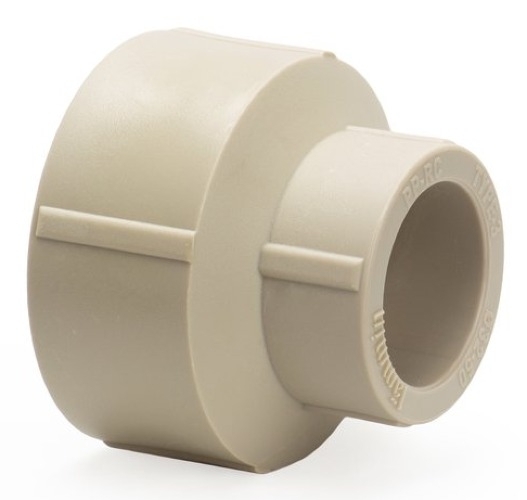 Муфта переходная Lammin / Ламмин внутренняя, полипропиленовая, серая, диаметр 50×32мм / фитинги