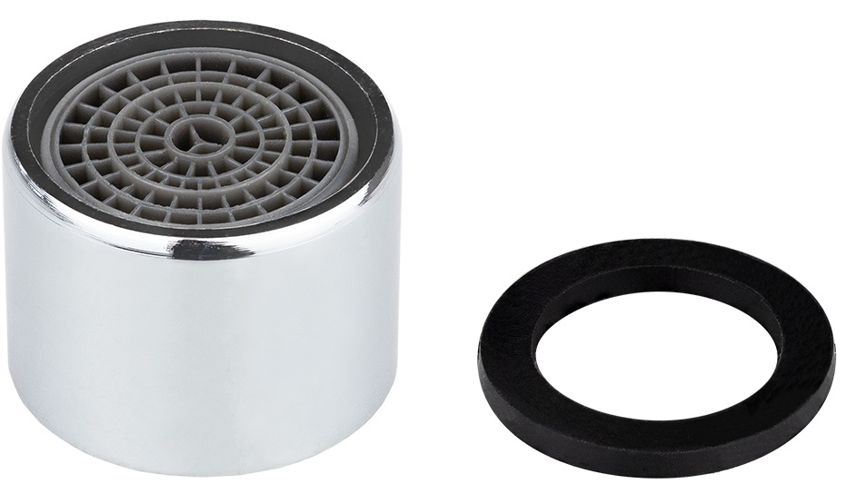 Аэратор для смесителя Masterprof / Мастерпроф с внутренней резьбой, металлический, серый, М22 / сантехника