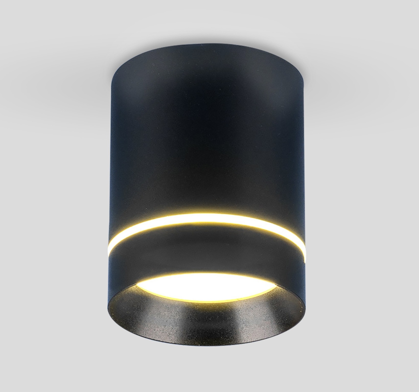 Спот Elektrostandard / Электростандарт DLR021 светодиодный, потолочный, накладной, плафон из металла и акрила, черный, LED цоколь, 4200К, 420Лм, 230В, IP20, 9Вт / освещение