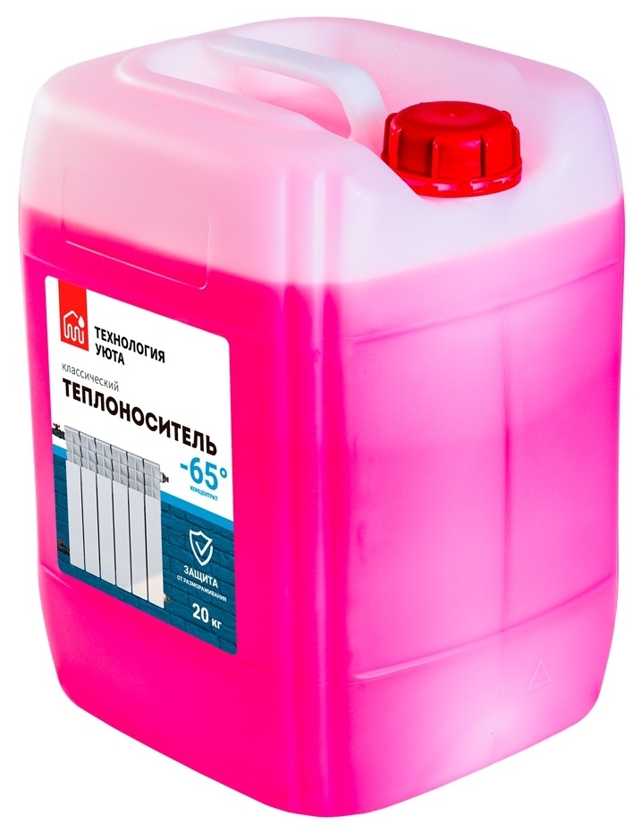 Теплоноситель Технология уюта классический концентрированный, на основе этиленгликоля, 20кг / отопление
