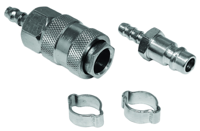 Переходник Elitech / Элитек для пневмоинструмента, из металла, рапид, елочка 8мм / оснастка