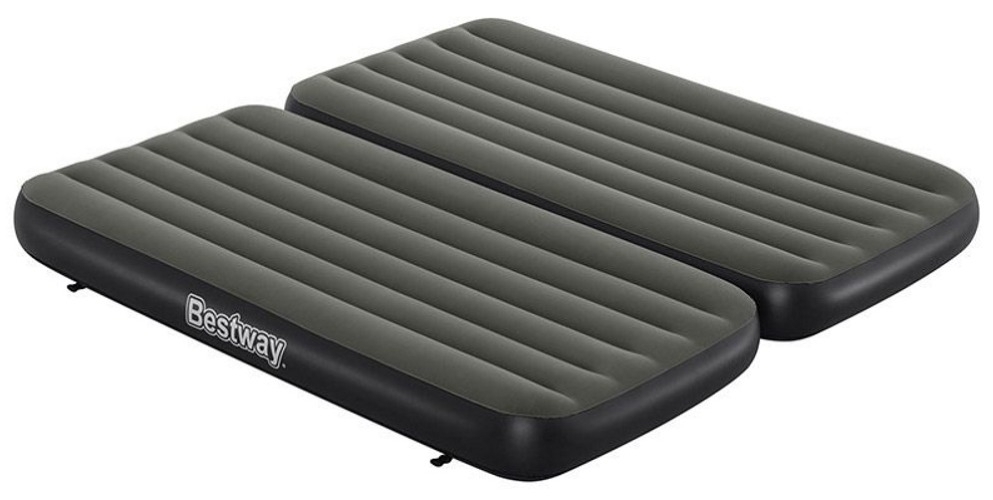 Матрас надувной Bestway / Бествей Connect and Rest 3 в 1 полуторный, из ПВХ, черный, 188×99×25см / товары для дома и отдыха