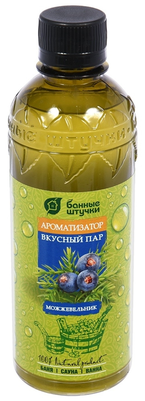 Ароматизатор для бани Банные штучки Вкусный пар с эфирным маслом можжевельника, 350мл / товары для бань и саун