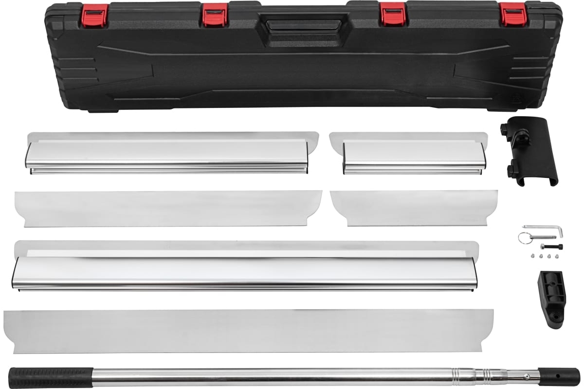 Набор шпателей DLT / ДЛТ Finish SILVER для механизированного нанесения, из нержавеющей стали, 3шт. / инструменты для строительства и ремонта