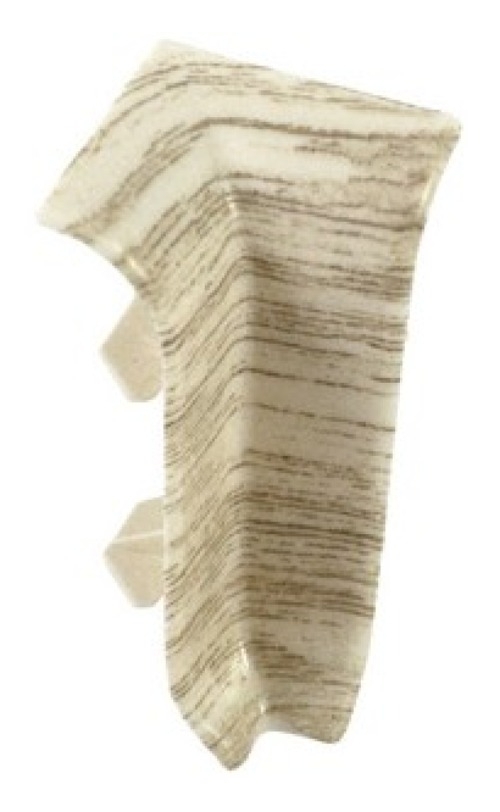 Внутренний угол для плинтуса MIXTON / Микстон напольный с текстурой, из ПВХ, цвет тополь канадский, размер 56мм, в упаковке 2шт. / отделочные материалы