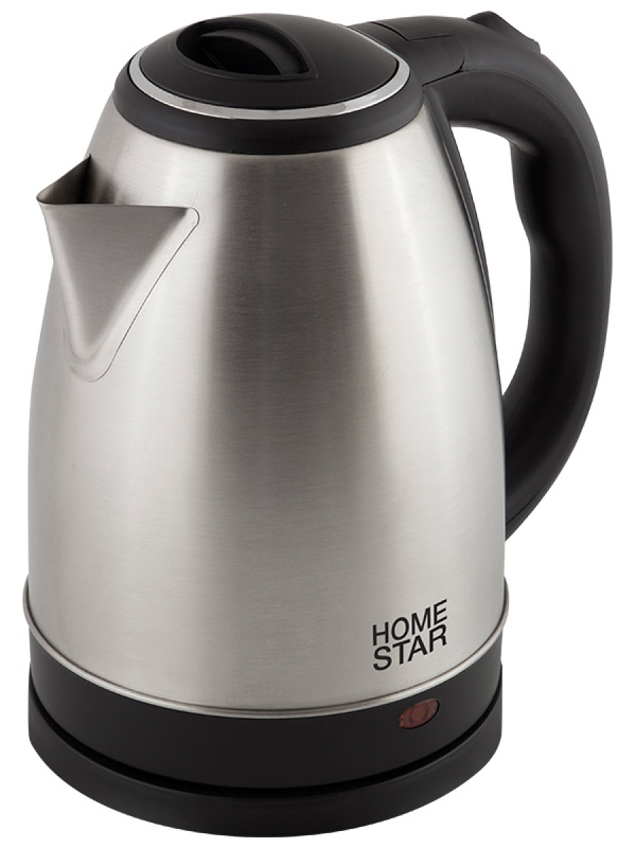 Чайник электрический HomeStar / ХоумСтар HS-1010 в корпусе из нержавеющей стали, серебристый, 1.8л, 1500Вт / товары для дома