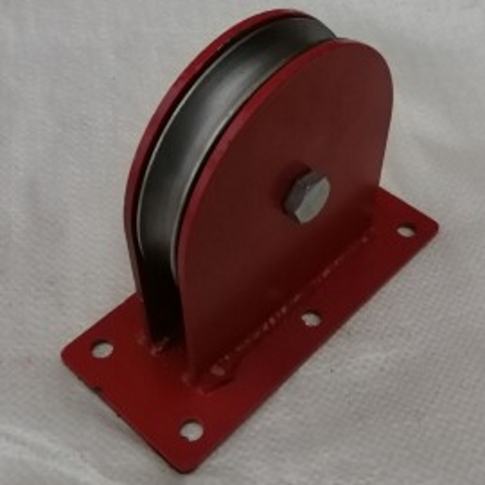 Блок монтажный SD / СД БМП-80 с площадкой, стальной, красный, диаметр 80мм, 0.5т / такелаж