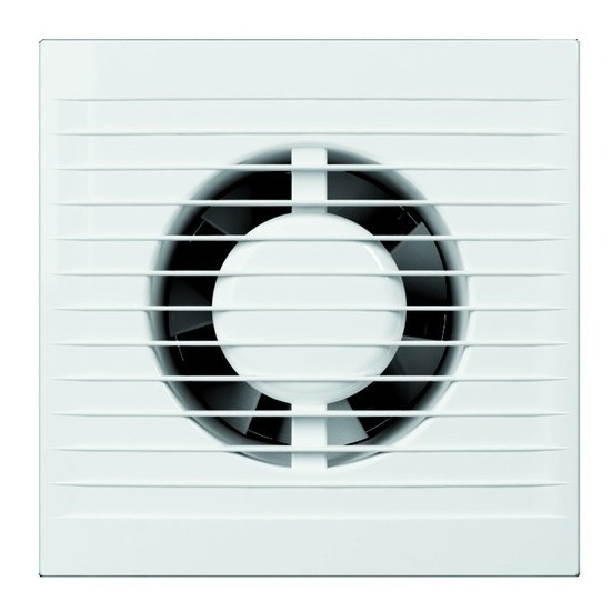 Вентилятор канальный ЭРА E100S с антимоскитной сеткой и обратным клапаном, из пластика, белый, 220В, 100мм, 35дБ, размером 160×140×69мм, 14Вт / вентиляция