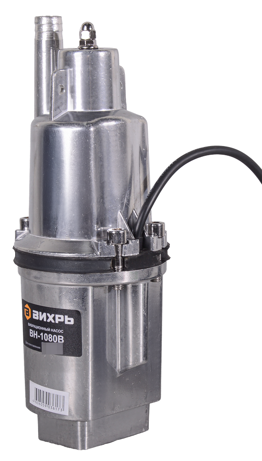 Вибрационный насос ВИХРЬ ВН-1080В с верхним забором воды, алюминиевый, 18л/мин, глубина 3м, напор 72м, 280Вт / дом и сад