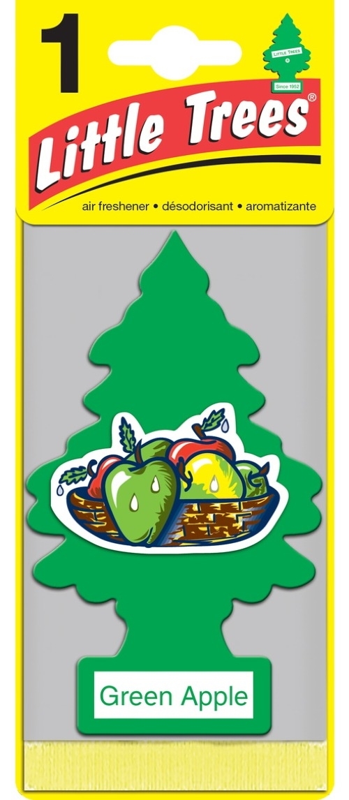 Ароматизатор автомобильный Little Trees / Литтл Трис Ёлочка Green Appel подвесной, зеленое яблоко / автотовары