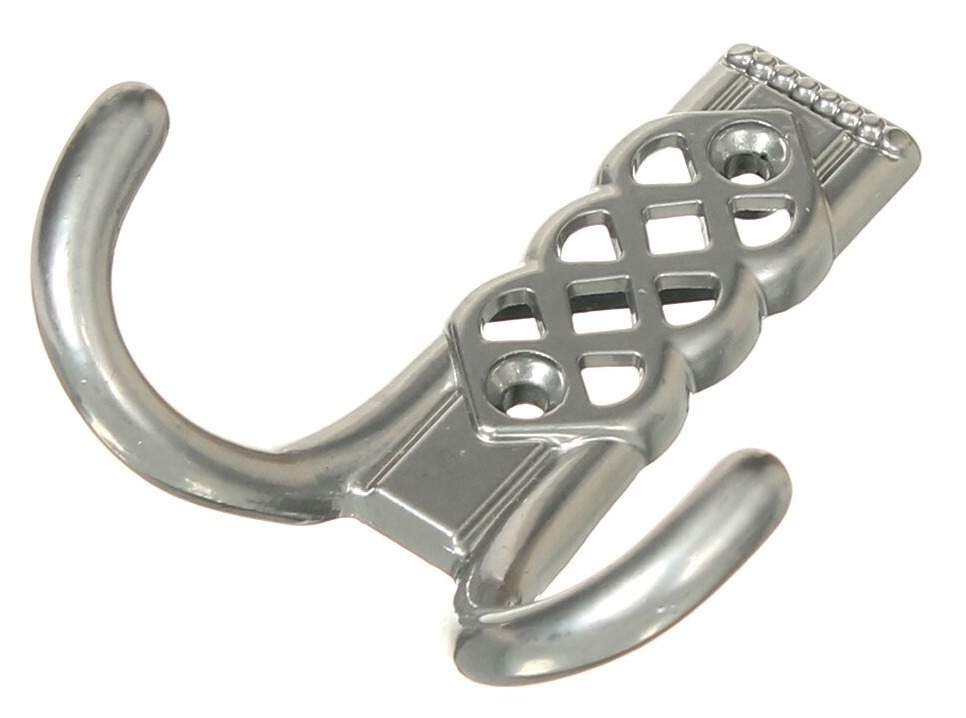 Крючок-вешалка для одежды MIXTON / Микстон №30 мебельный, настенный, металлический, цвет хром, в упаковке 1шт. / товары для дома