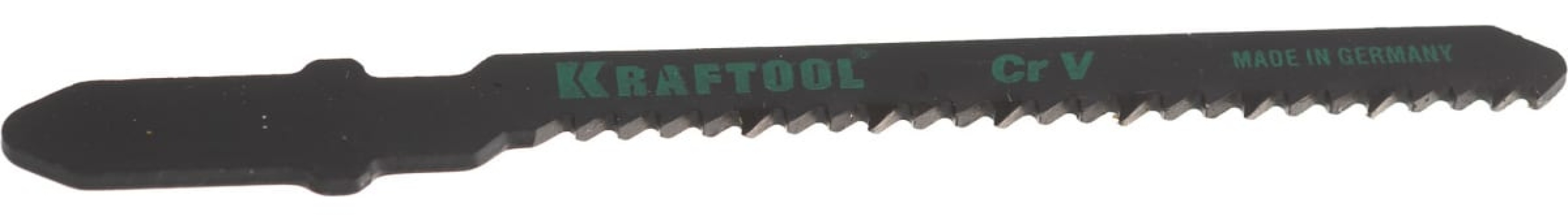 Пилка для лобзика KRAFTOOL / Крафтул T119BO по дереву и пластику, фигурный рез, Т-образный хвостовик, из хромованадиевой стали, рабочая длина 50мм, 2шт. / оснастка