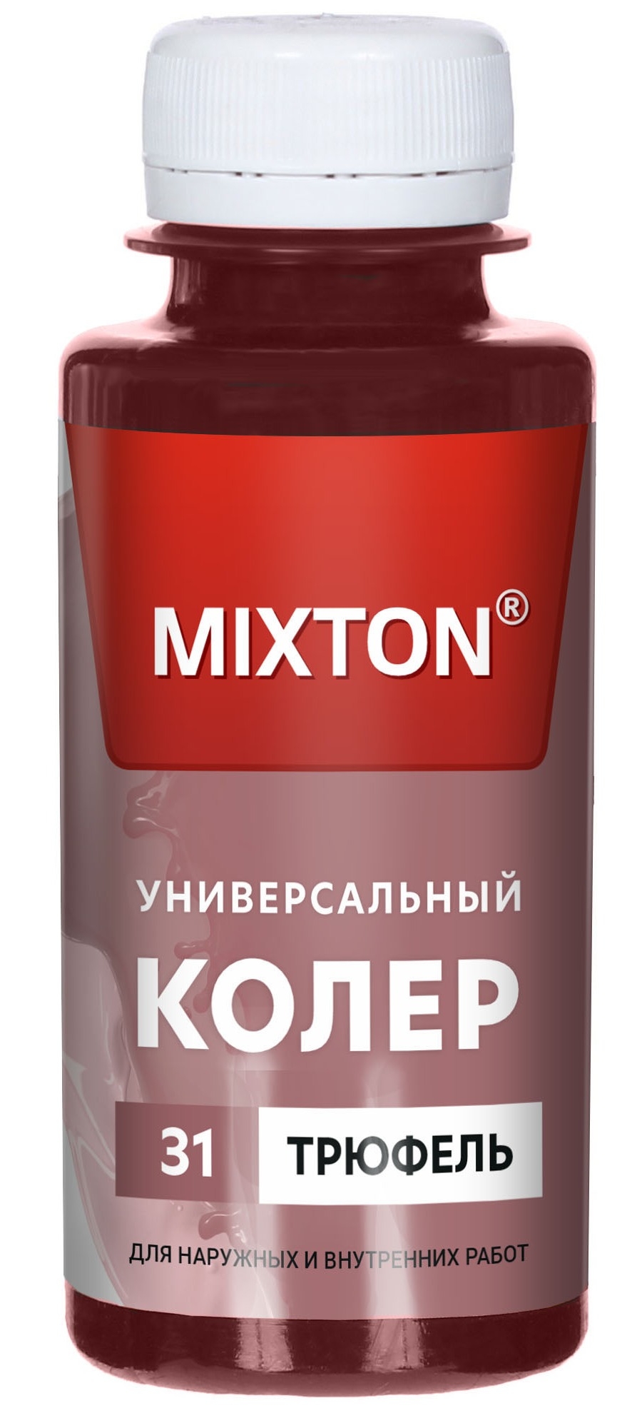 Колер для краски MIXTON / Микстон паста универсальная, цвет трюфель, 0.1л / строительство и ремонт