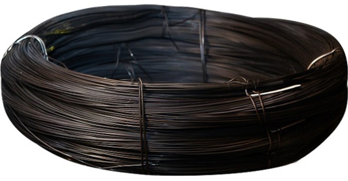 Проволока вязальная ГОСТ 3282-74 термообработанная, из низкоуглеродистой стали, черная, диаметр 2мм, 5кг / строительные материалы