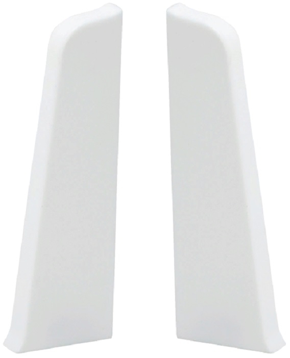 Заглушки для плинтуса Salag / Салаг Lima левая и правая, ПВХ, цвет белый, 72×22мм, 2шт. / строительство и ремонт