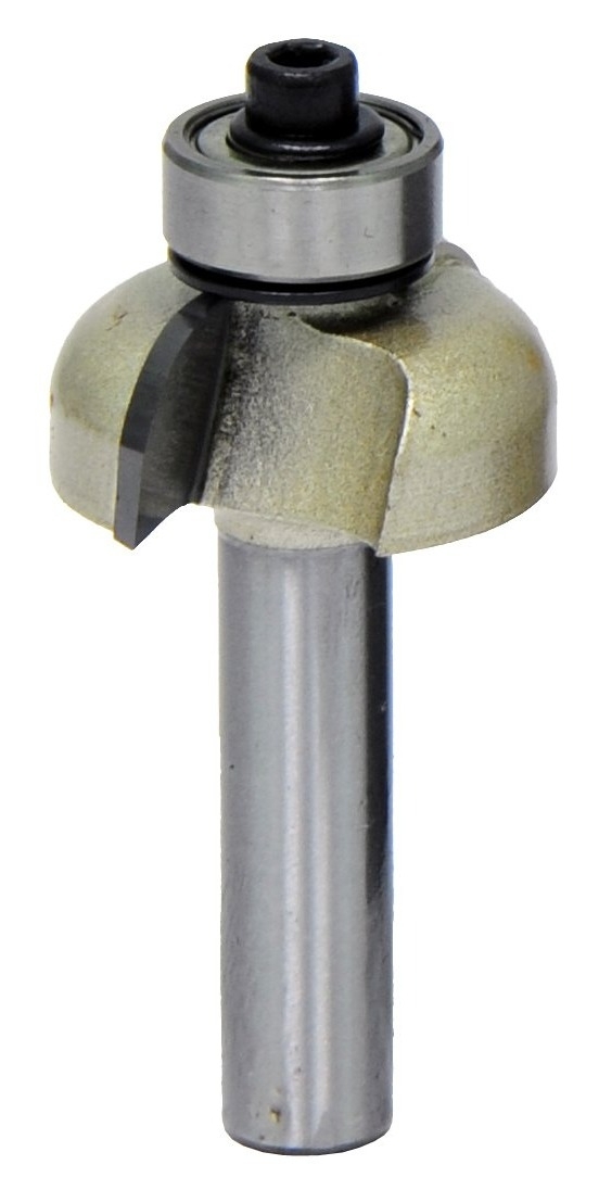 Фреза Elitech / Элитек галтельная с подшипником, 2 лезвия, стальная, диаметр 25.4мм, хвостовик 8мм, 9.5/52мм / инструменты