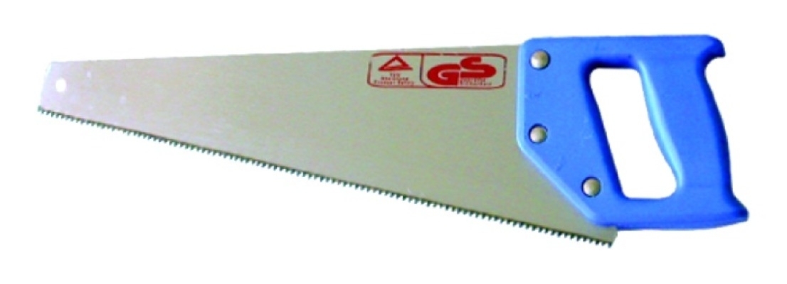 Ножовка по дереву 888 универсальное пиление, с пластиковой рукояткой, из стали, лезвие 450мм / ручной инструмент
