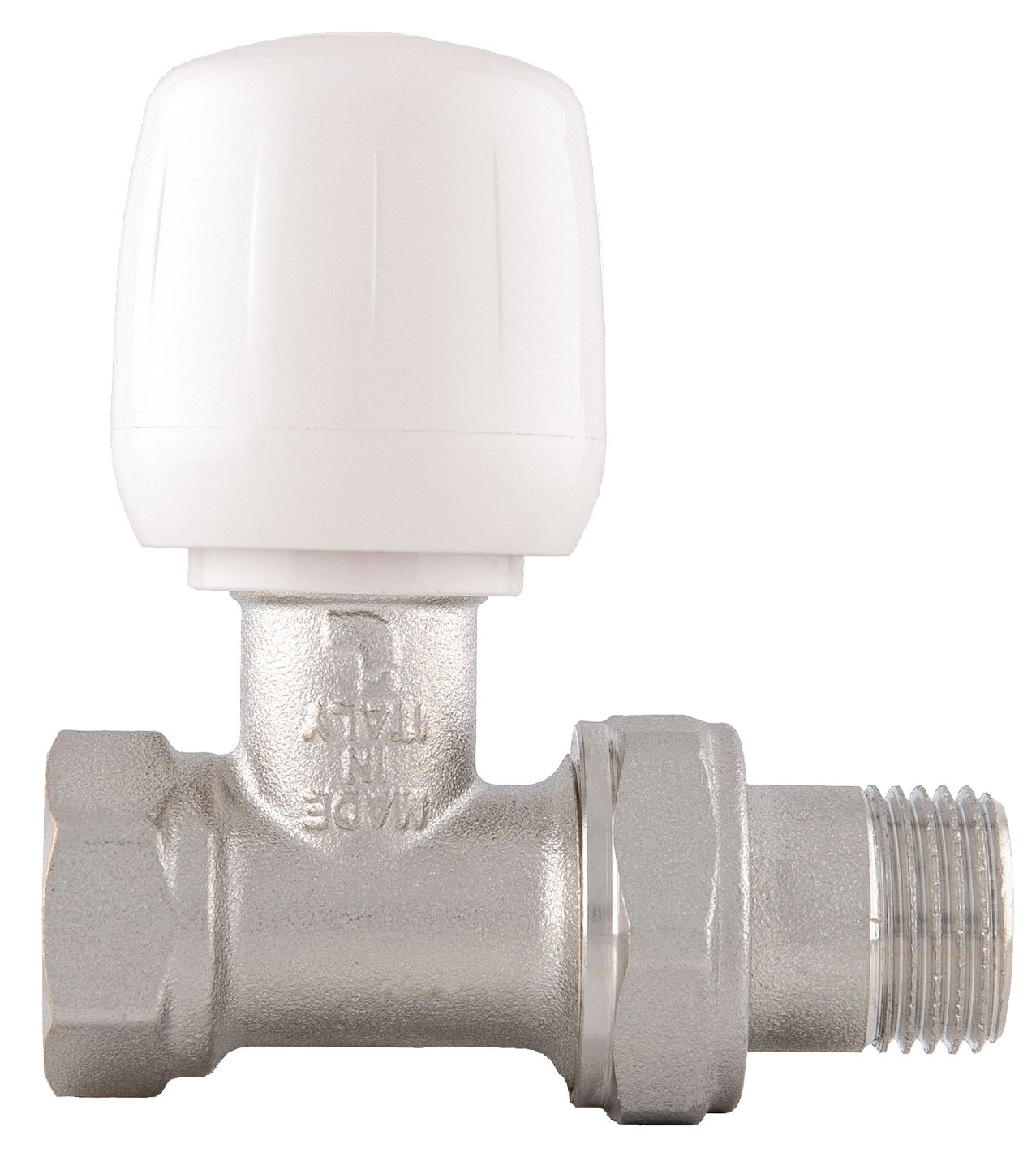 Вентиль для радиатора Itap / Итап перекрывной прямой со сгоном, в корпусе из латуни, 3/4", 10бар, 110°C / водоснабжение