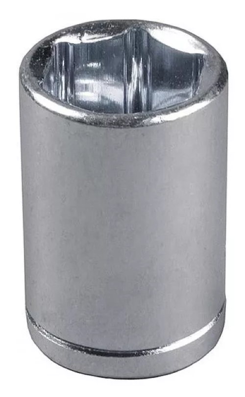 Торцевая головка Зубр Мастер шестигранная, из стали, серая, 1/2дюйма, размер 10мм / инструменты