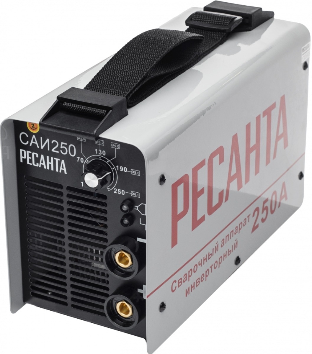 Сварочный аппарат Ресанта САИ 250 65/6 инверторный, 10/250А, 9500Вт, 220В, IP21 / инструменты