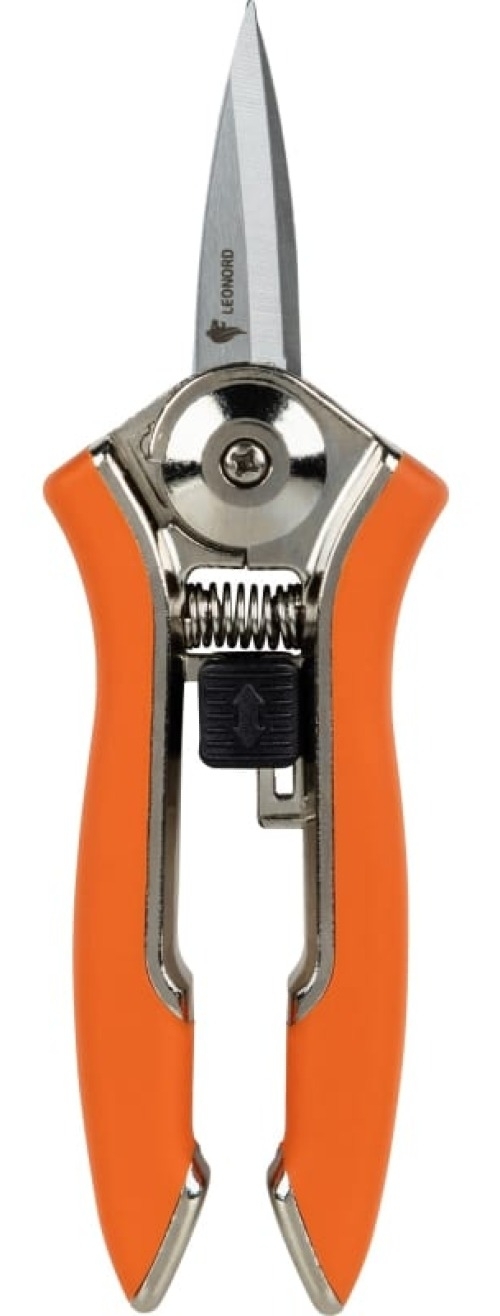 Секатор Leonord / Леонорд J315AS цветочный мини, из стали, 153мм / садовый инструмент