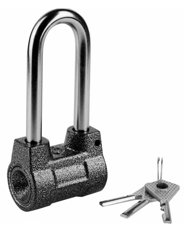 Замок навесной ЧАЗ ВС2-4А-01 дисковый, металлический, 3 ключа, дужка диаметром 10мм / средства защиты