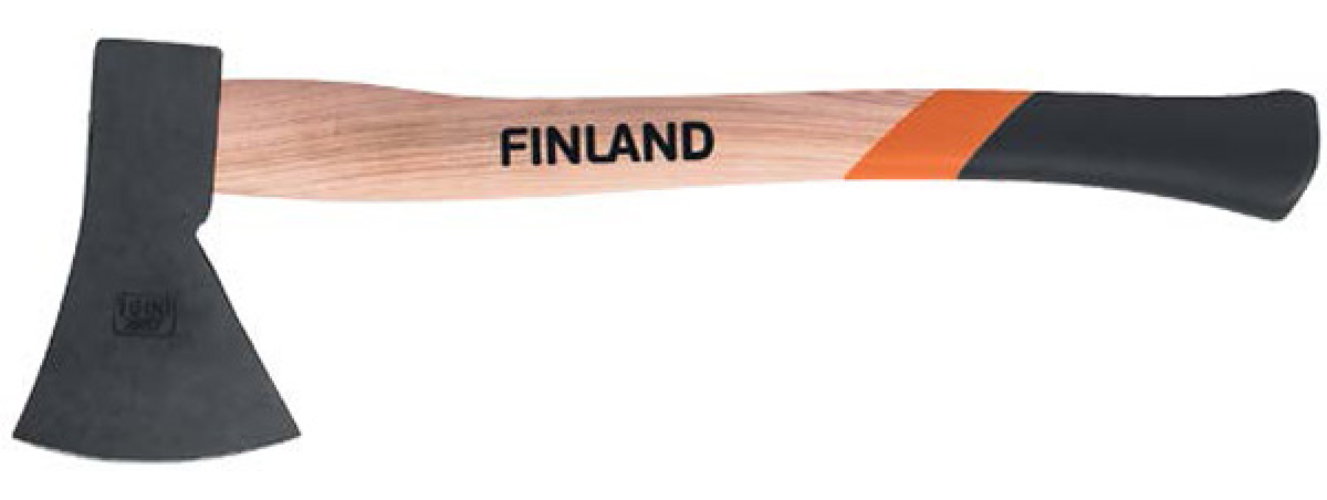 Топор Finland / Финланд 1722-800 кованый, в сборе, из стали и дерева, длина 38.5см / ручной инструмент