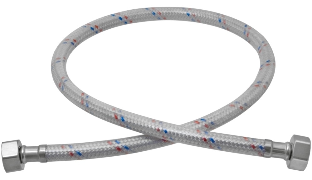 Гибкая подводка для воды MIXTON / Микстон для смесителей, внутренняя резьба, из нержавеющей стали и нейлона, диаметр 1/2дюйма, 2м, 1шт. / водоснабжение
