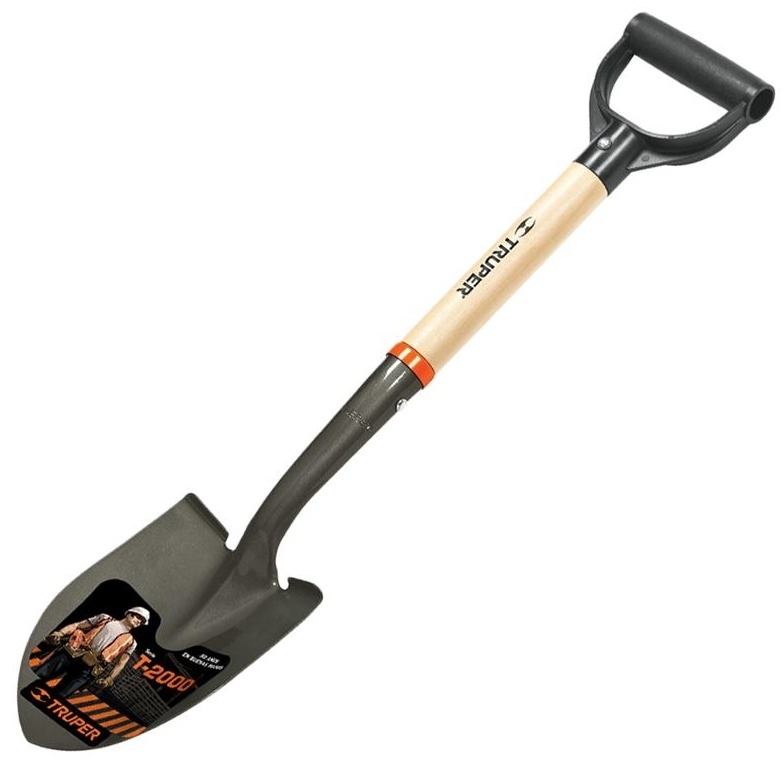 Лопата штыковая TRUPER / Трупер TR-BY мини, с черенком, из стали, 69см / садовый инструмент
