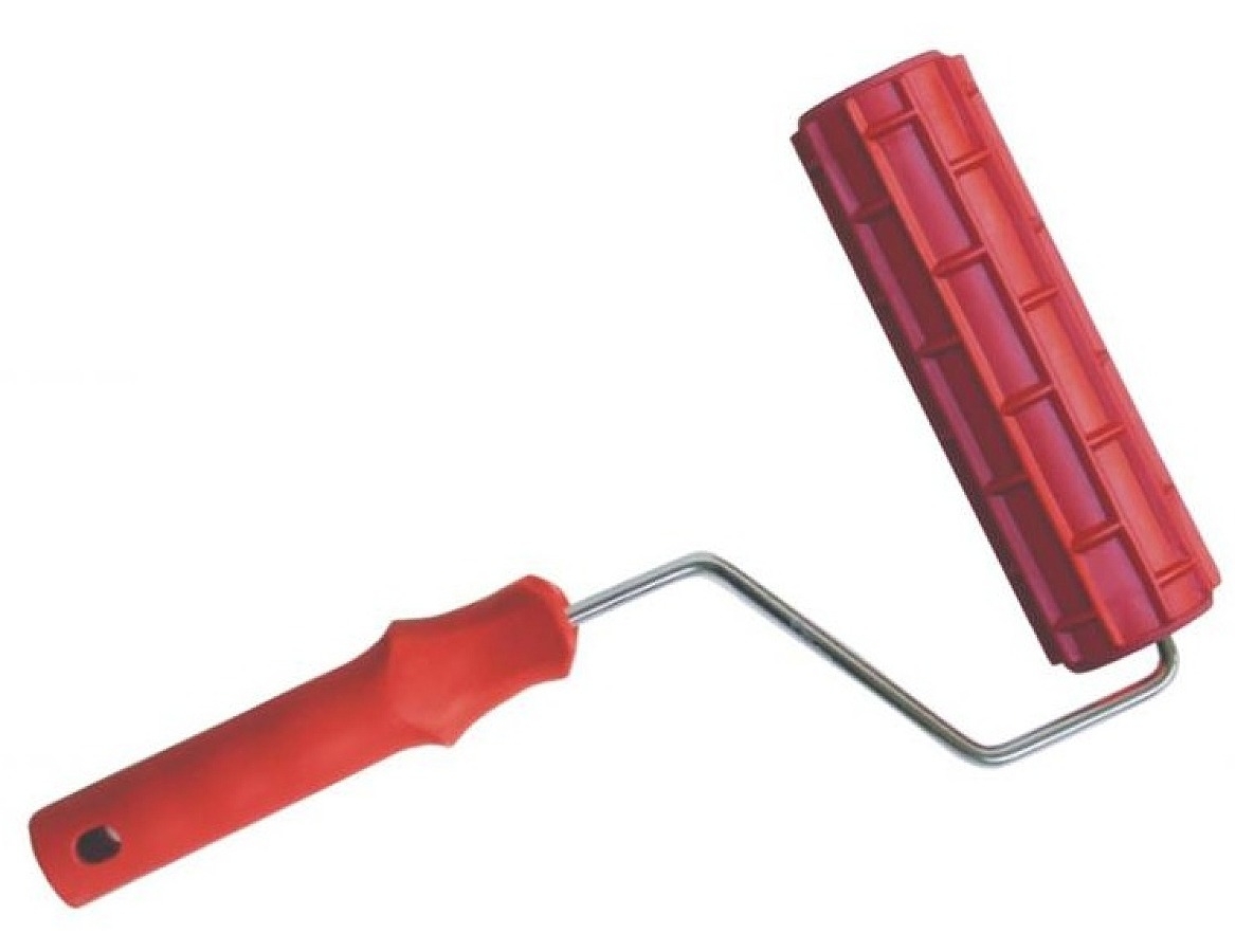 Валик структурный STM / СТМ Кирпичи декоративный для штукатурки, резиновый, 18см / строительство и ремонт