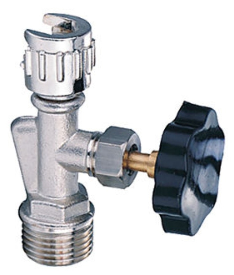 Переходник Fubag / Фубаг вентиль для ручного сброса конденсата пневмоинструмента, из латуни, байонет, внешняя резьба 1/2дюйма / оснастка