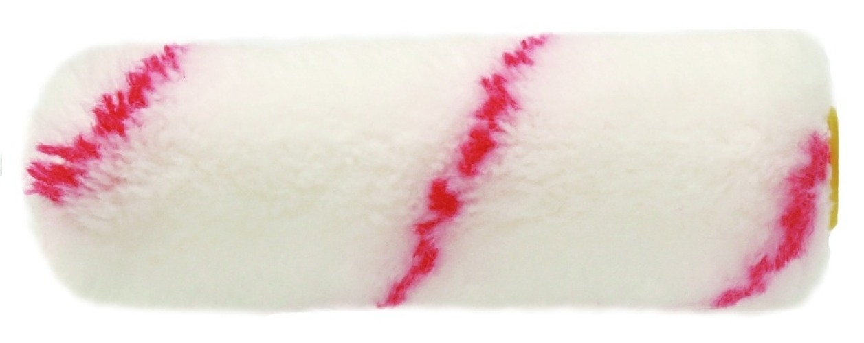 Ролик для валика 888 мини с красной полосой без ручки, из полиакрила, ворс 11мм, диаметр 15мм, длина 150мм / строительство и ремонт