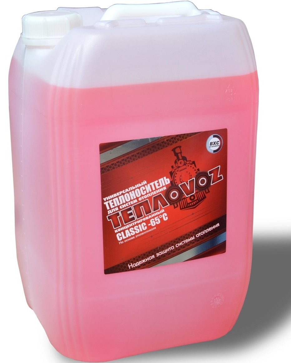 Теплоноситель ТЕПЛОVOZ CLASSIC универсальный концентрированный, на основе этиленгликоля, 20кг / отопление