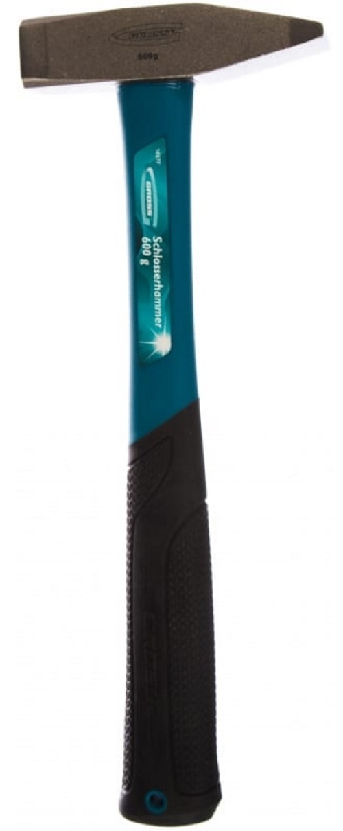 Молоток GROSS / Гросс слесарный, с обрезиненной фиберглассовой ручкой, стальной боек, серый, 325мм / инструменты для ремонта и строительства