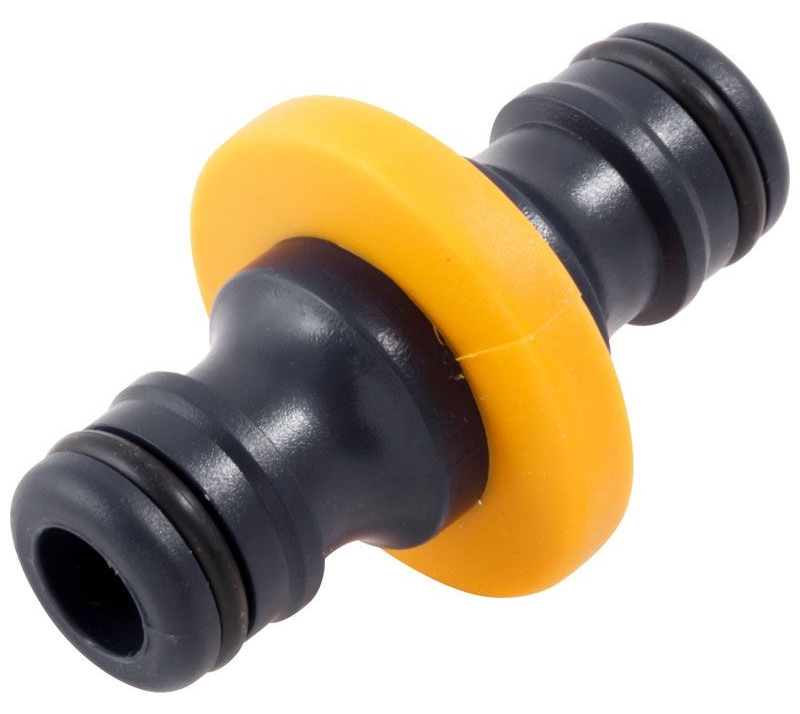 Переходник для шланга DY8016DL соединитель двусторонний пластиковый / дом и сад