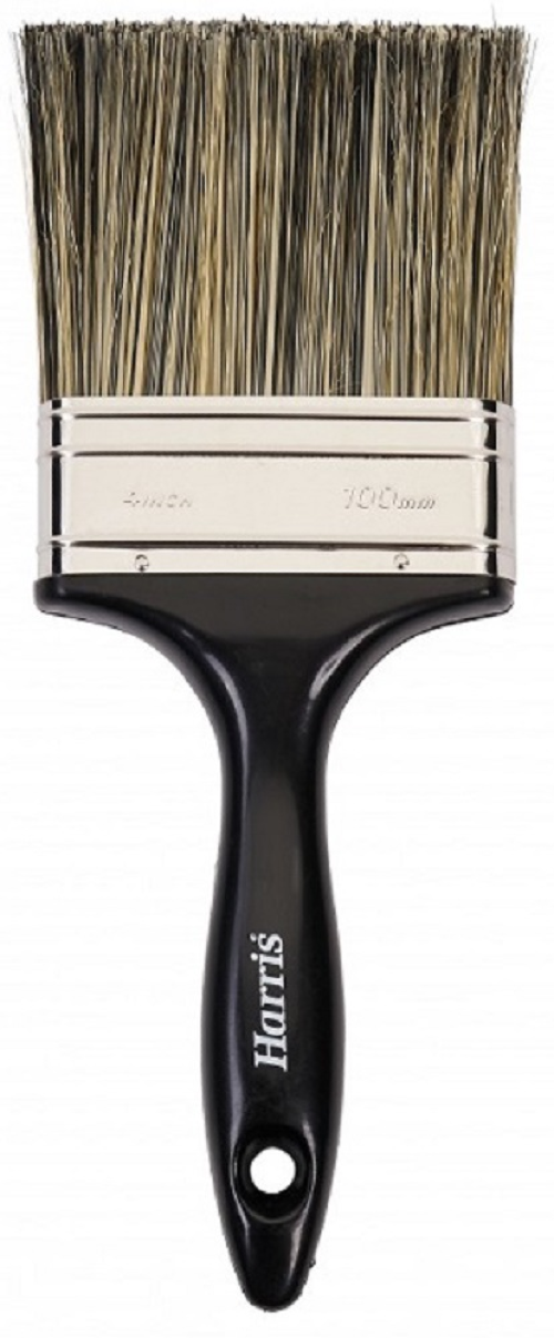 Кисть малярная HARRIS / Харрис TASKMASTER для каменных поверхностей со смешанной щетиной, плоская, 100мм / малярные и отделочные инструменты