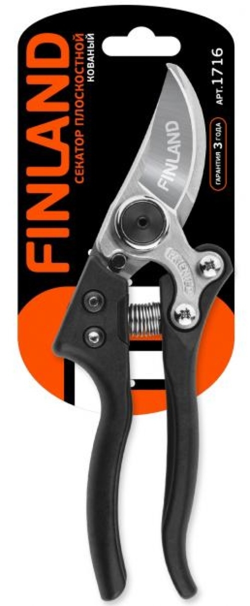 Секатор FINLAND / Финланд плоскостной кованный, из металла, 380мм / садовый инструмент