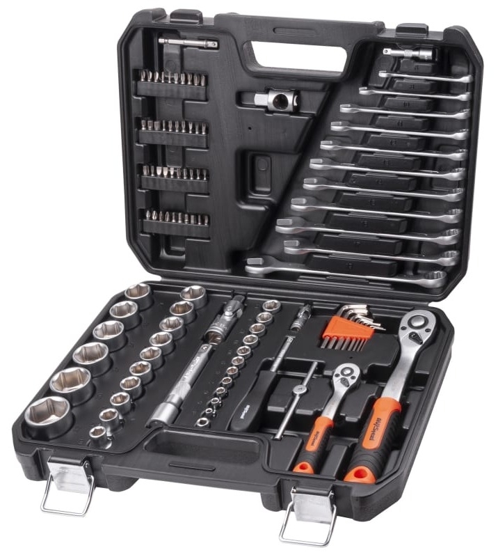 Набор инструментов AVSteel / АВСталь для слесарно-монтажных, ремонтных и бытовых работ, из металла, 97 предметов