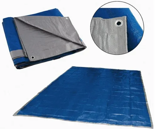 Тент ECOS Тарпаулин 5х6м, полиэтилен, плотность 60г/м²