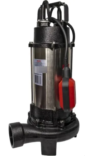 Фекальный насос Ресанта НФ-24000Л погружной, с поплавковым выключателем, в корпусе из нержавеющей стали и чугуна, 400л/мин, напор 18м, 1500Вт / дом и сад