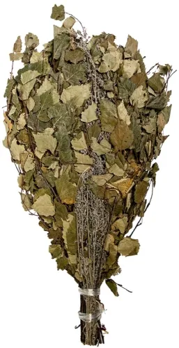 Веник для бани Банные штучки с полынью, березовый, 60×36см / товары для бань и саун