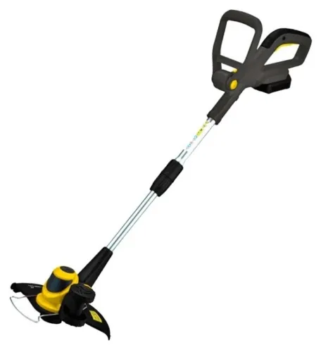 Триммер садовый HUTER / Хутер GET-18-2Li аккумуляторный, для травы, с нижним расположением двигателя, Li-Ion, 18В, 2А/ч, ширина скашивания 28см / инструменты