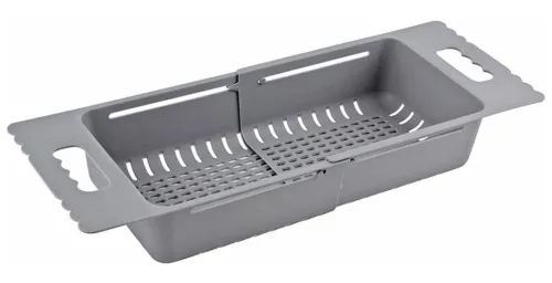 Дуршлаг раздвижной Mallony DIVO, полипропилен, серый, 007201